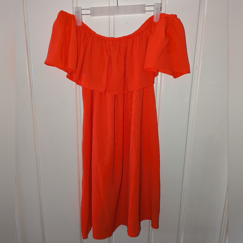 Vibrant Off the Shoulder Dress